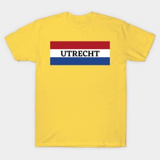 Utrecht City in Dutch Flag T-Shirt